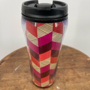 Vera Bradley 16 ounce Pink Plaid Weave